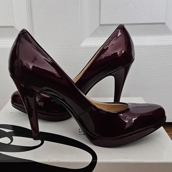 Nine West Rocha Red Patent Leather Heels | Size 6 | NEW - Picture 4 of 7